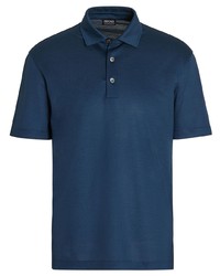 dunkelblaues Polohemd von Zegna