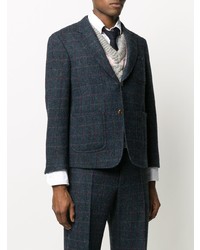 dunkelblaues Sakko mit Karomuster von Thom Browne