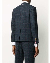 dunkelblaues Sakko mit Karomuster von Thom Browne