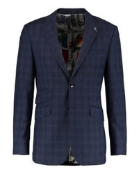 dunkelblaues Sakko mit Karomuster von Ted Baker