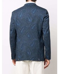 dunkelblaues Sakko mit Paisley-Muster von Etro