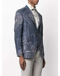 dunkelblaues Sakko mit Paisley-Muster von Etro