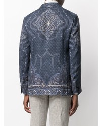 dunkelblaues Sakko mit Paisley-Muster von Etro