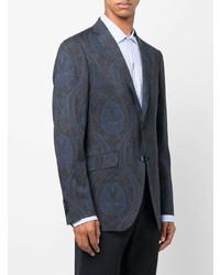 dunkelblaues Sakko mit Paisley-Muster von Etro