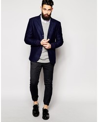 dunkelblaues Sakko von Asos