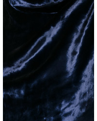 dunkelblaues Samtkleid von Maison Margiela
