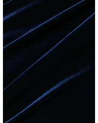 dunkelblaues Samtkleid von Talbot Runhof