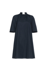 dunkelblaues schwingendes Kleid von Roksanda