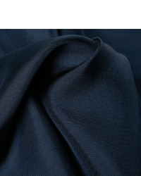 dunkelblaues Seide Einstecktuch von Lanvin