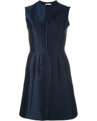 dunkelblaues Seidekleid von Carven