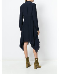 dunkelblaues Shirtkleid von Chloé