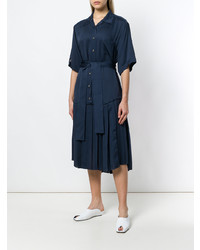 dunkelblaues Shirtkleid von Thom Browne