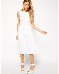 dunkelblaues Skaterkleid von Asos