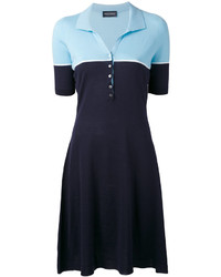 dunkelblaues Strick Kleid von John Smedley