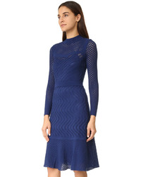 dunkelblaues Strick Kleid von M Missoni