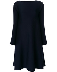 dunkelblaues Strick Kleid von Roberto Collina
