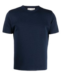 dunkelblaues Strick T-Shirt mit einem Rundhalsausschnitt von Our Legacy