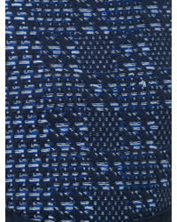 dunkelblaues Strick Wollträgershirt von Oscar de la Renta