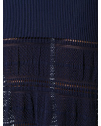 dunkelblaues Sweatkleid von Zac Posen