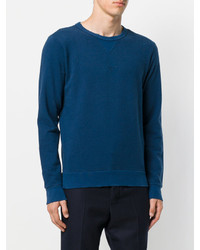 dunkelblaues Sweatshirt mit Destroyed-Effekten von Dondup