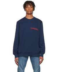dunkelblaues Sweatshirt von Alexander McQueen