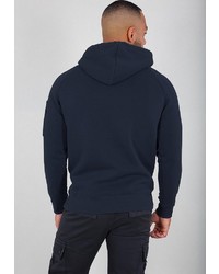 dunkelblaues Sweatshirt von Alpha Industries