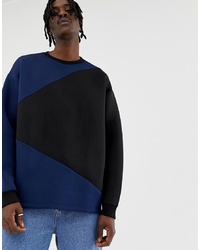 dunkelblaues Sweatshirt von ASOS DESIGN