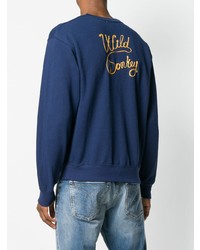 dunkelblaues Sweatshirt von Wild Donkey