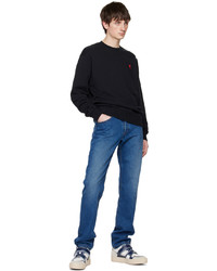 dunkelblaues Sweatshirt von AMI Alexandre Mattiussi