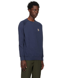 dunkelblaues Sweatshirt von MAISON KITSUNÉ