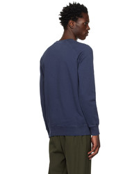 dunkelblaues Sweatshirt von MAISON KITSUNÉ