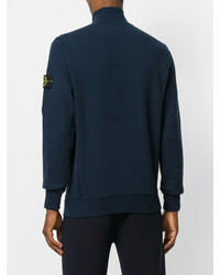 dunkelblaues Sweatshirt von Stone Island