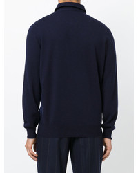 dunkelblaues Sweatshirt von Brunello Cucinelli