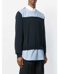dunkelblaues Sweatshirt von Cédric Charlier