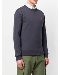 dunkelblaues Sweatshirt von AMI Alexandre Mattiussi