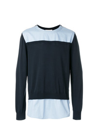 dunkelblaues Sweatshirt von Cédric Charlier