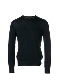 dunkelblaues Sweatshirt von Dell'oglio