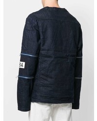 dunkelblaues Sweatshirt von Hood by Air
