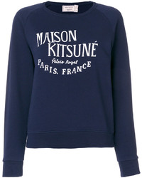 dunkelblaues Sweatshirt von MAISON KITSUNE