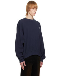dunkelblaues Sweatshirt von We11done