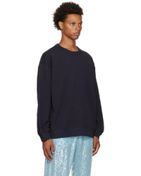 dunkelblaues Sweatshirt von Dries Van Noten