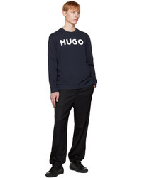 dunkelblaues Sweatshirt von Hugo