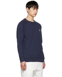 dunkelblaues Sweatshirt von MAISON KITSUNÉ