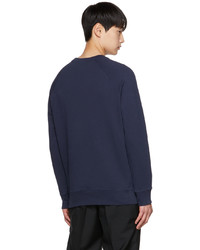 dunkelblaues Sweatshirt von MAISON KITSUNÉ