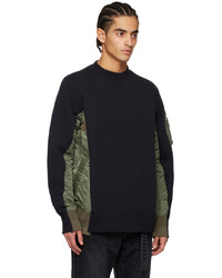 dunkelblaues Sweatshirt von Sacai