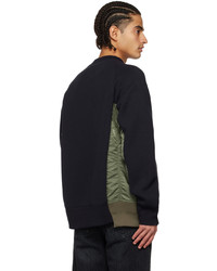 dunkelblaues Sweatshirt von Sacai