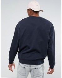 dunkelblaues Sweatshirt von Asos