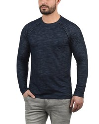 dunkelblaues Sweatshirt von Solid