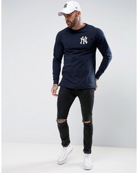 dunkelblaues Sweatshirt von Majestic