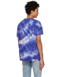 dunkelblaues Mit Batikmuster T-Shirt mit einem Rundhalsausschnitt von Polo Ralph Lauren